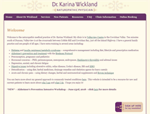 Tablet Screenshot of drwickland.com